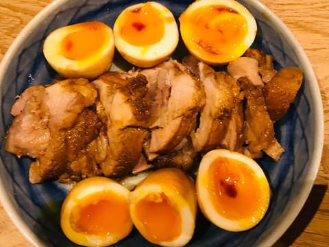 Staubで作る柔らかチャーシューと味付けたまご